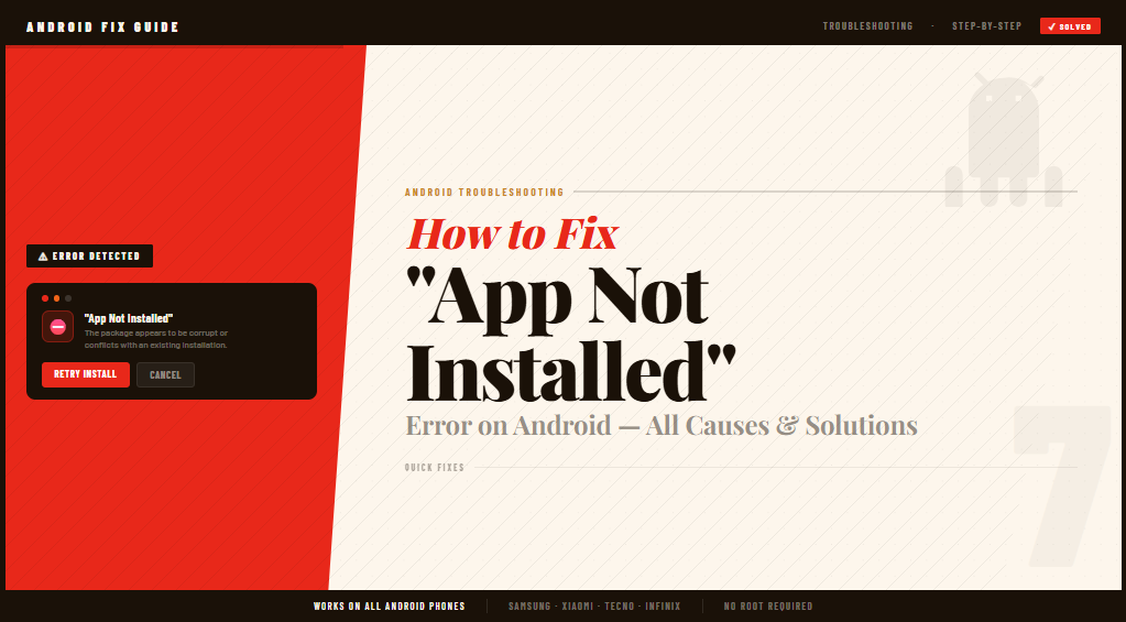 App Not Installed error Android